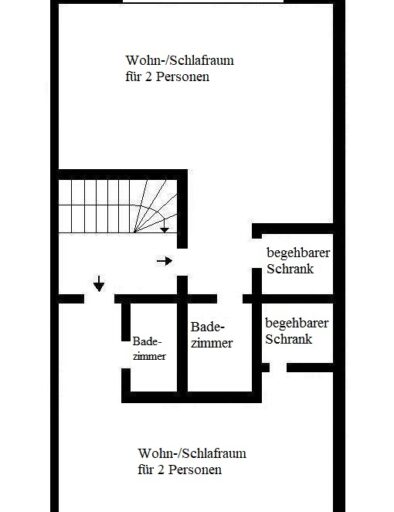 Grundriss erste Etage